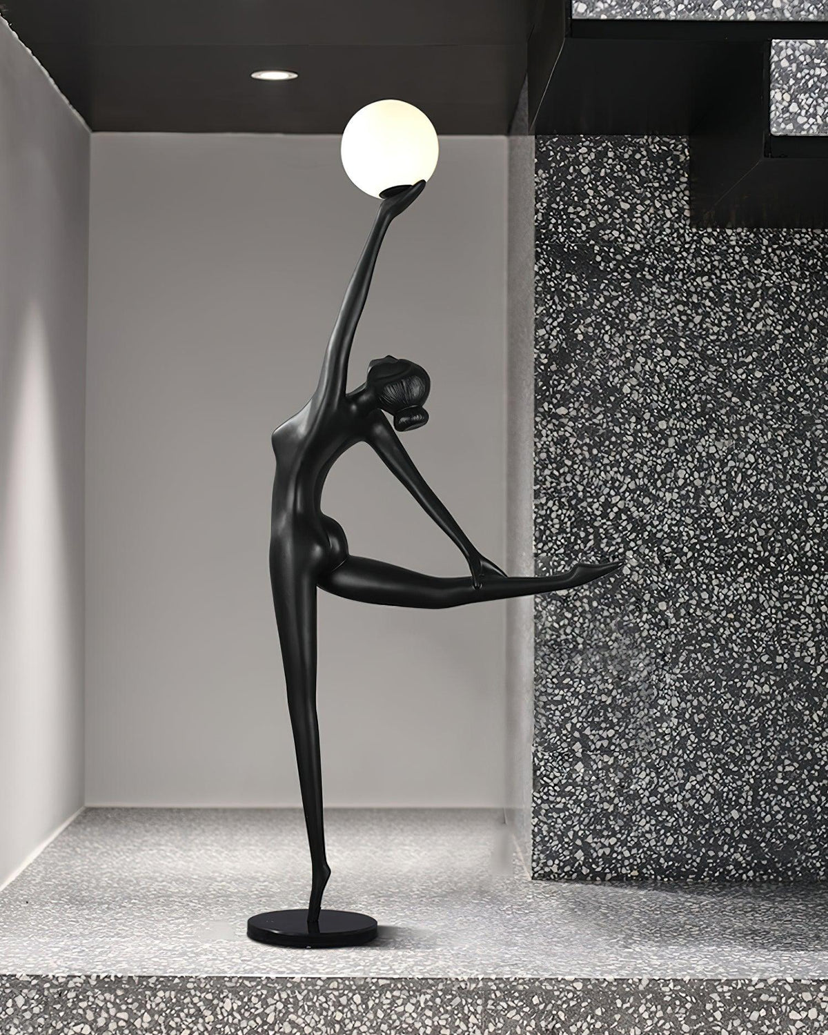 Ballerina Statue Glass Floor Lamp — product view 16