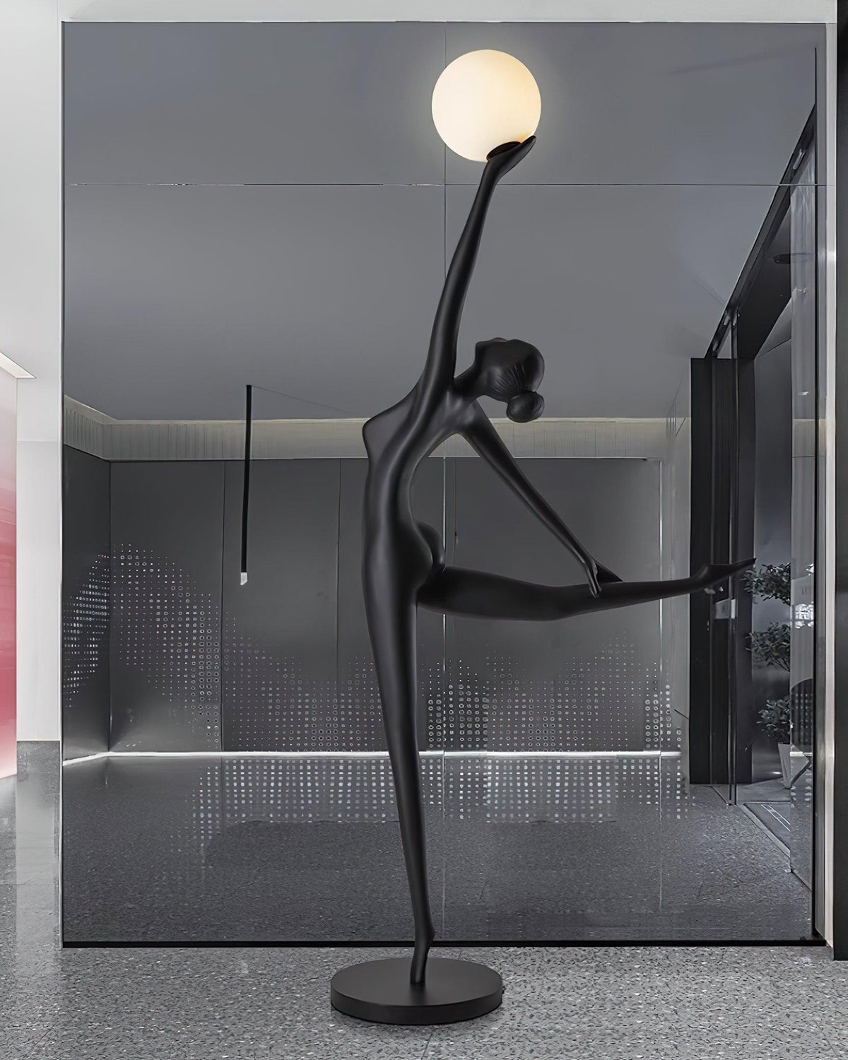 Ballerina Statue Glass Floor Lamp — product view 19