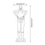 Man Carrying Pants Statue Glass Floor Lamp — product view 5