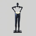 Man Carrying Pants Statue Glass Floor Lamp — product view 13