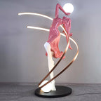 Misha Goddess Statue Glass Floor Lamp — product view 22