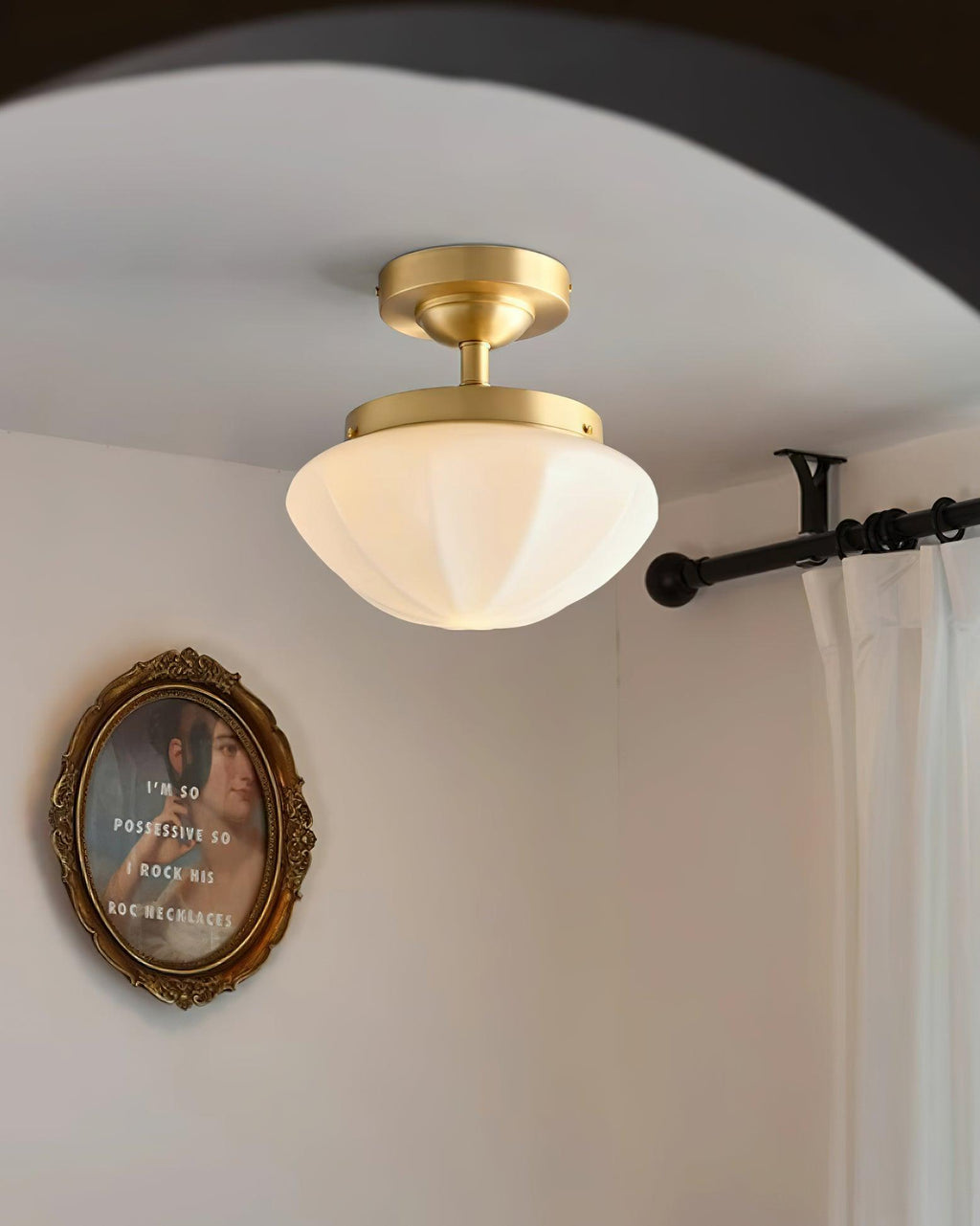 Pia Ricco Glass Ceiling Light — product view 4