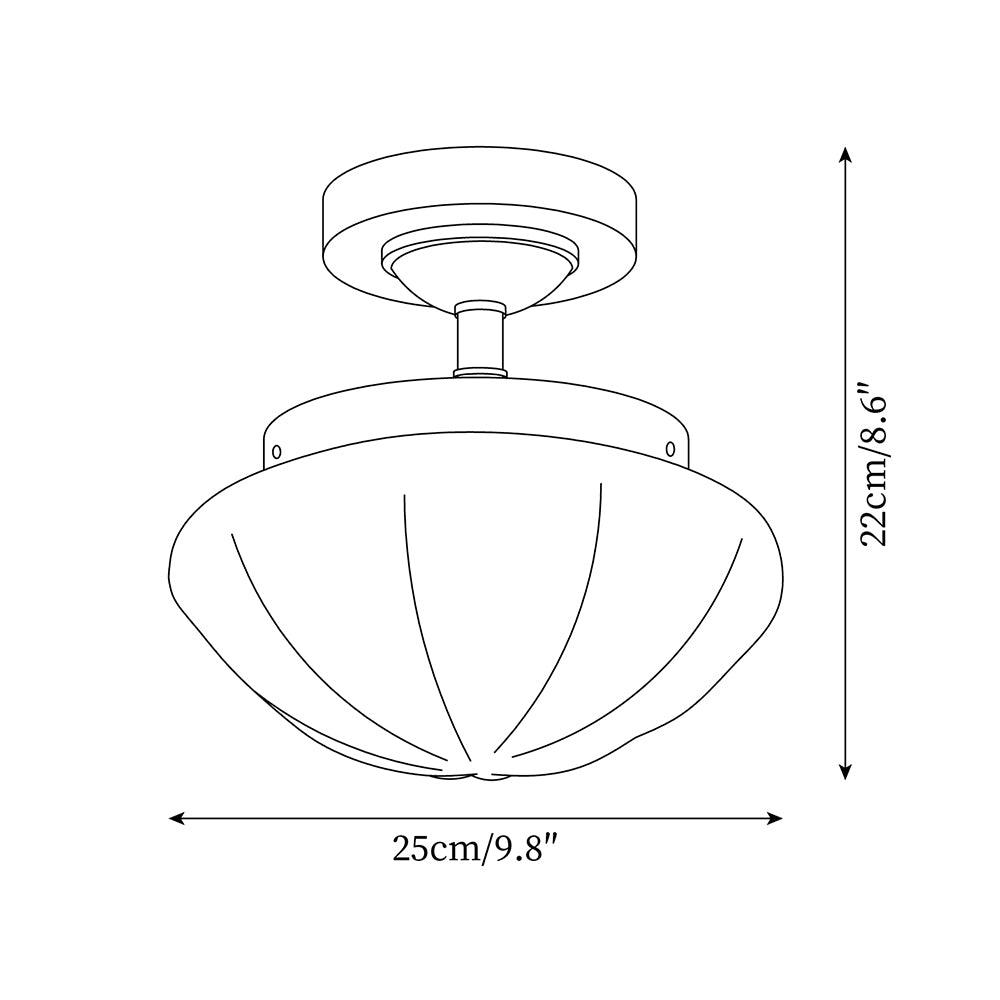 Pia Ricco Glass Ceiling Light — product view 5