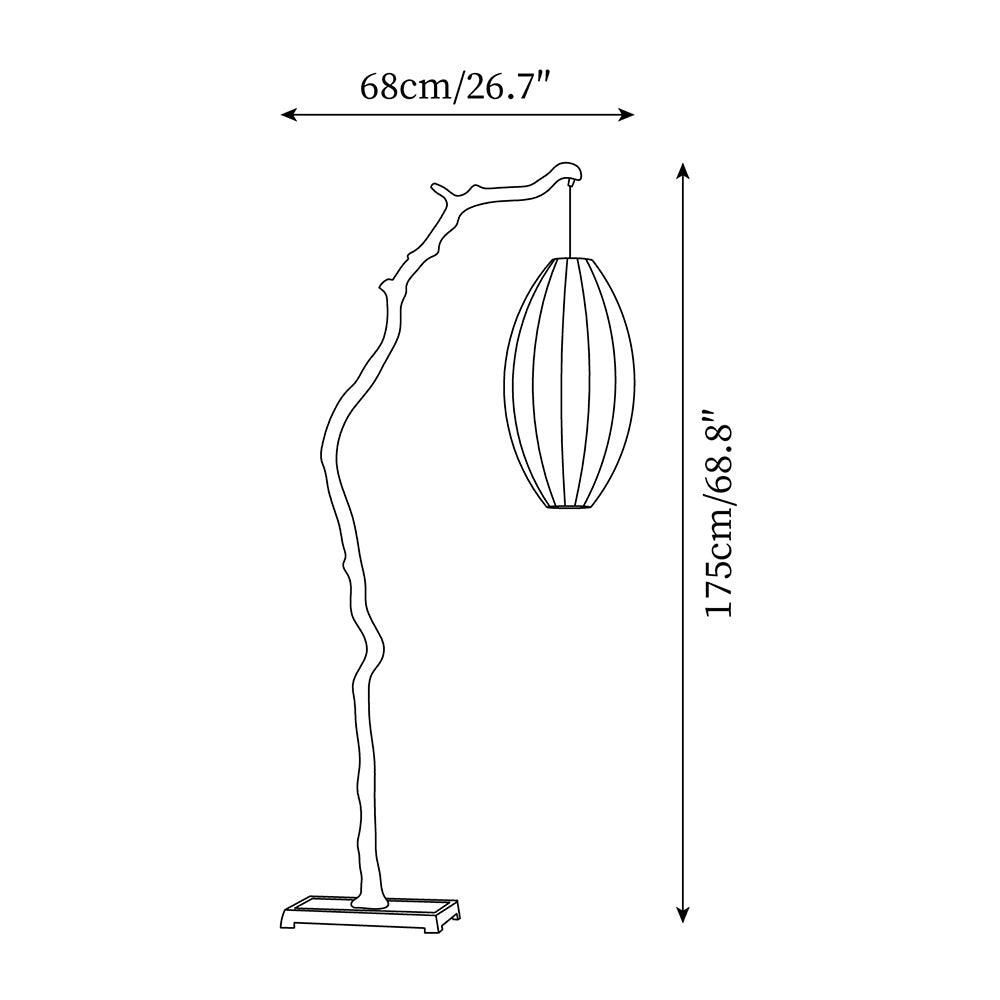 Heiko Tree Glass Floor Lamp — product view 5