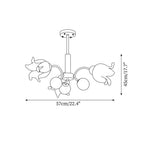 Talia Glass Chandelier — product view 5