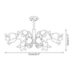 Talia Glass Chandelier — product view 6