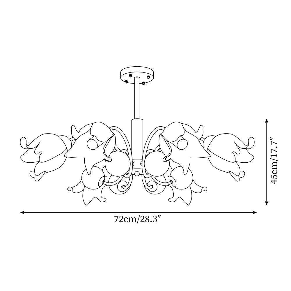 Talia Glass Chandelier — product view 6