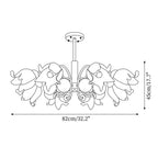 Talia Glass Chandelier — product view 7