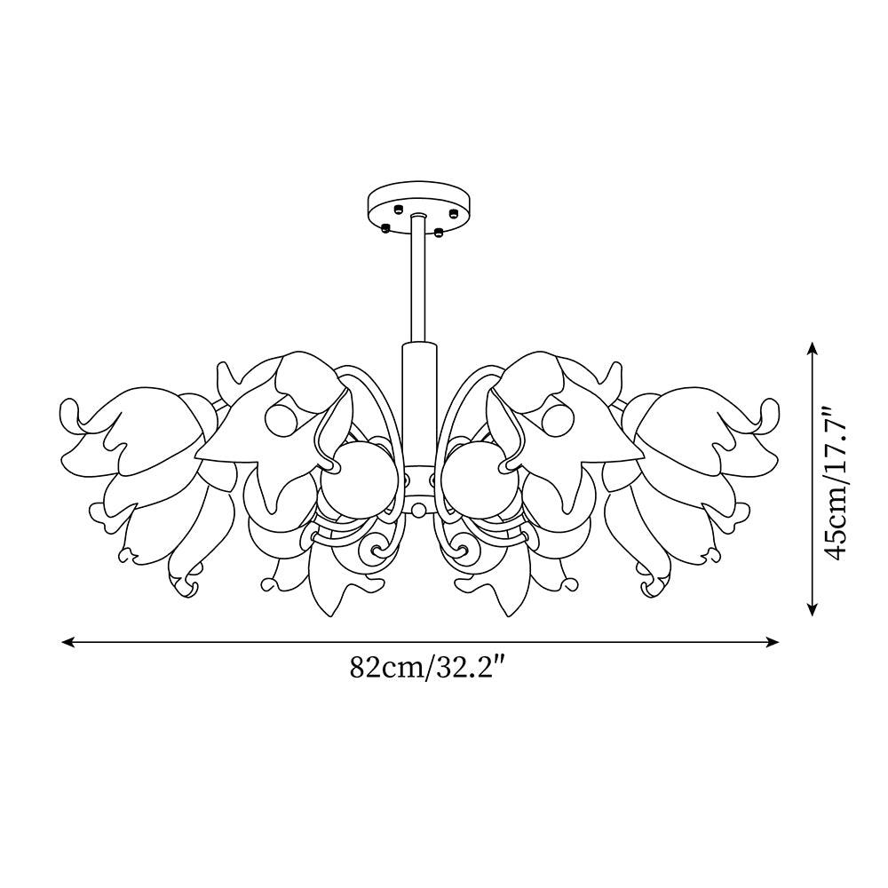 Talia Glass Chandelier — product view 7