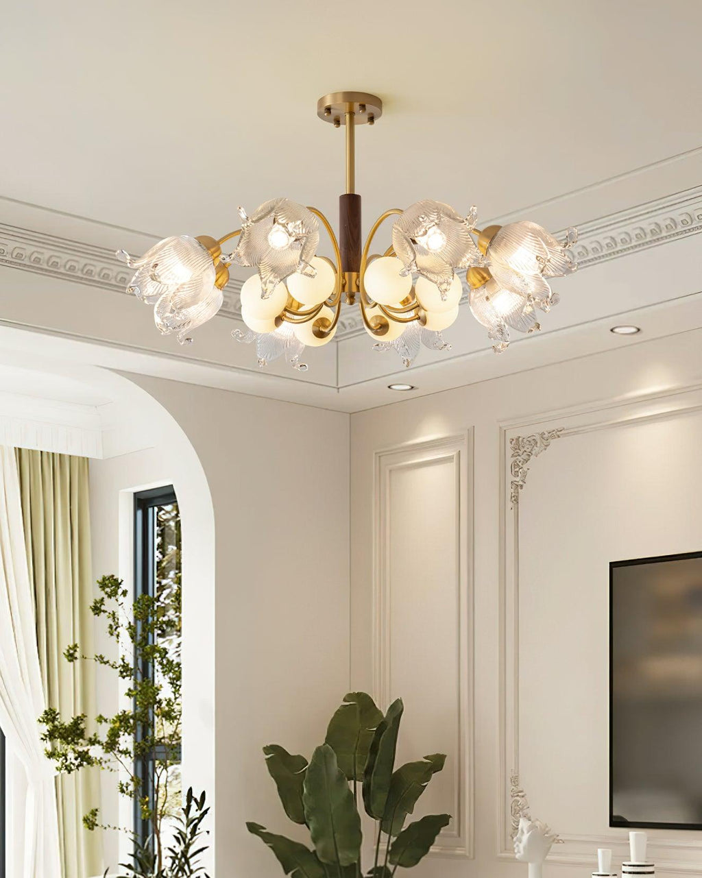 Talia Glass Chandelier — product view 8