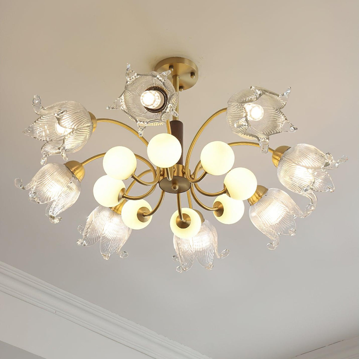Talia Glass Chandelier — product view 11