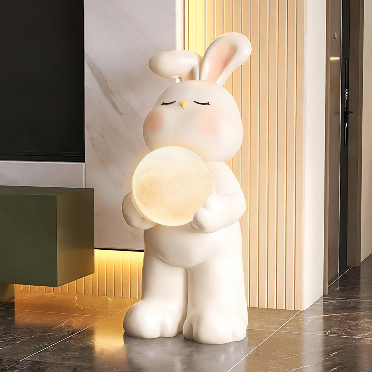 Moon Rabbit Resin Floor Lamp — product view 8