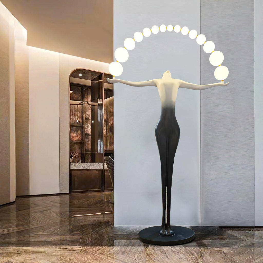 Liberty Sculpture Glass Floor Lamp — product view 2