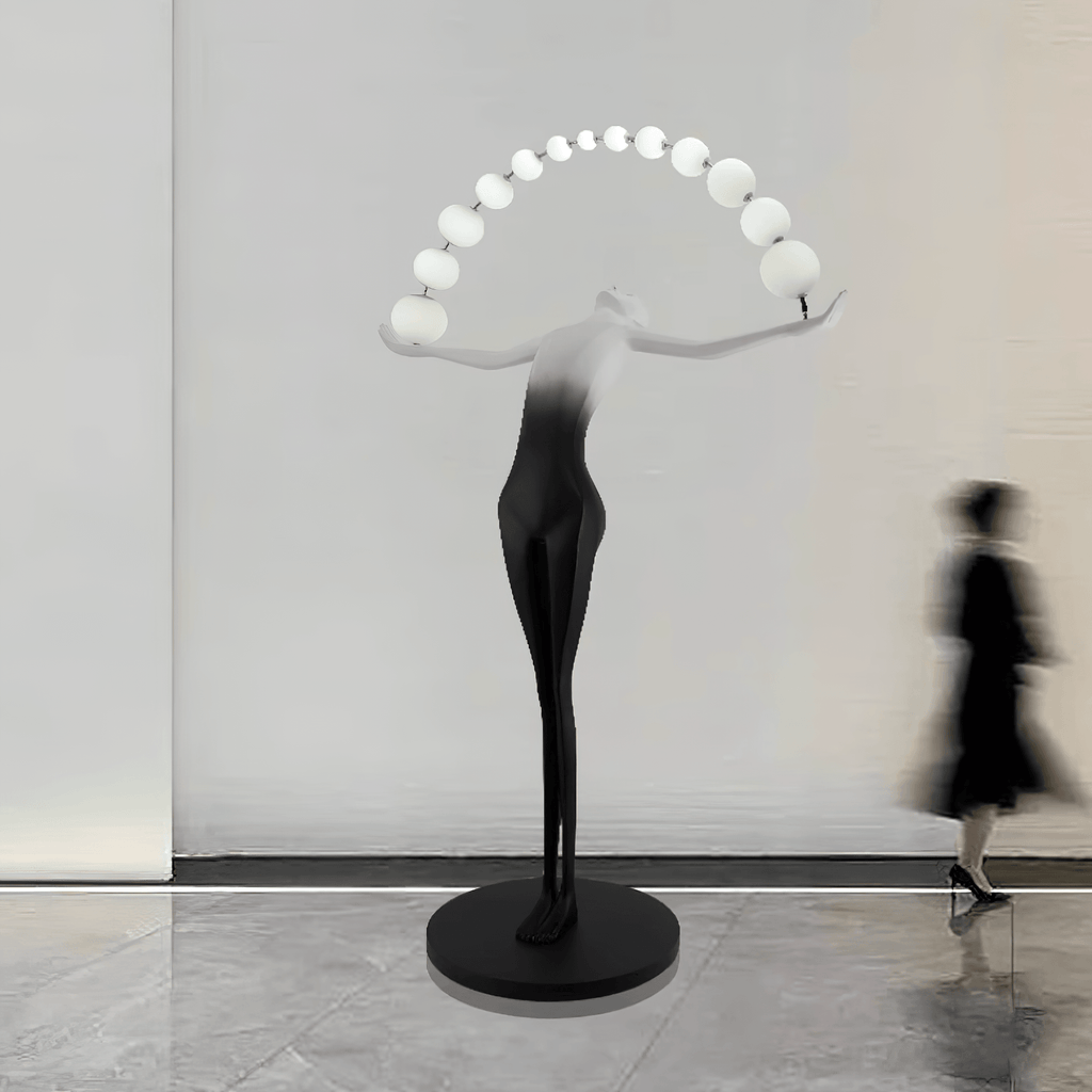 Liberty Sculpture Glass Floor Lamp — product view 3
