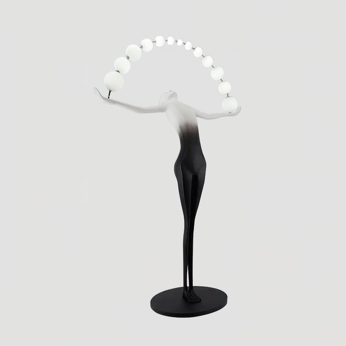 Liberty Sculpture Glass Floor Lamp — product view 4