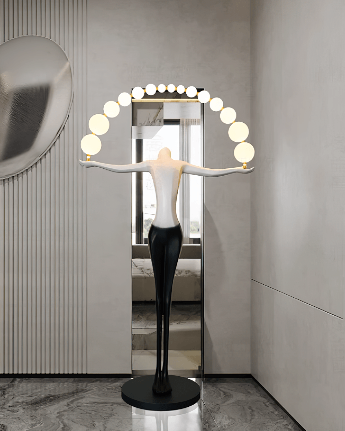 Liberty Sculpture Glass Floor Lamp — product view 6