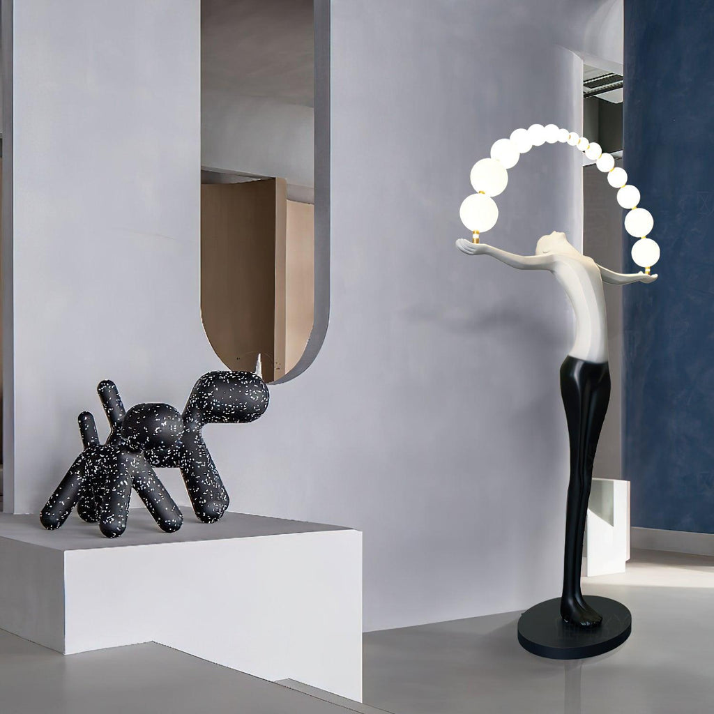 Liberty Sculpture Glass Floor Lamp — product view 8