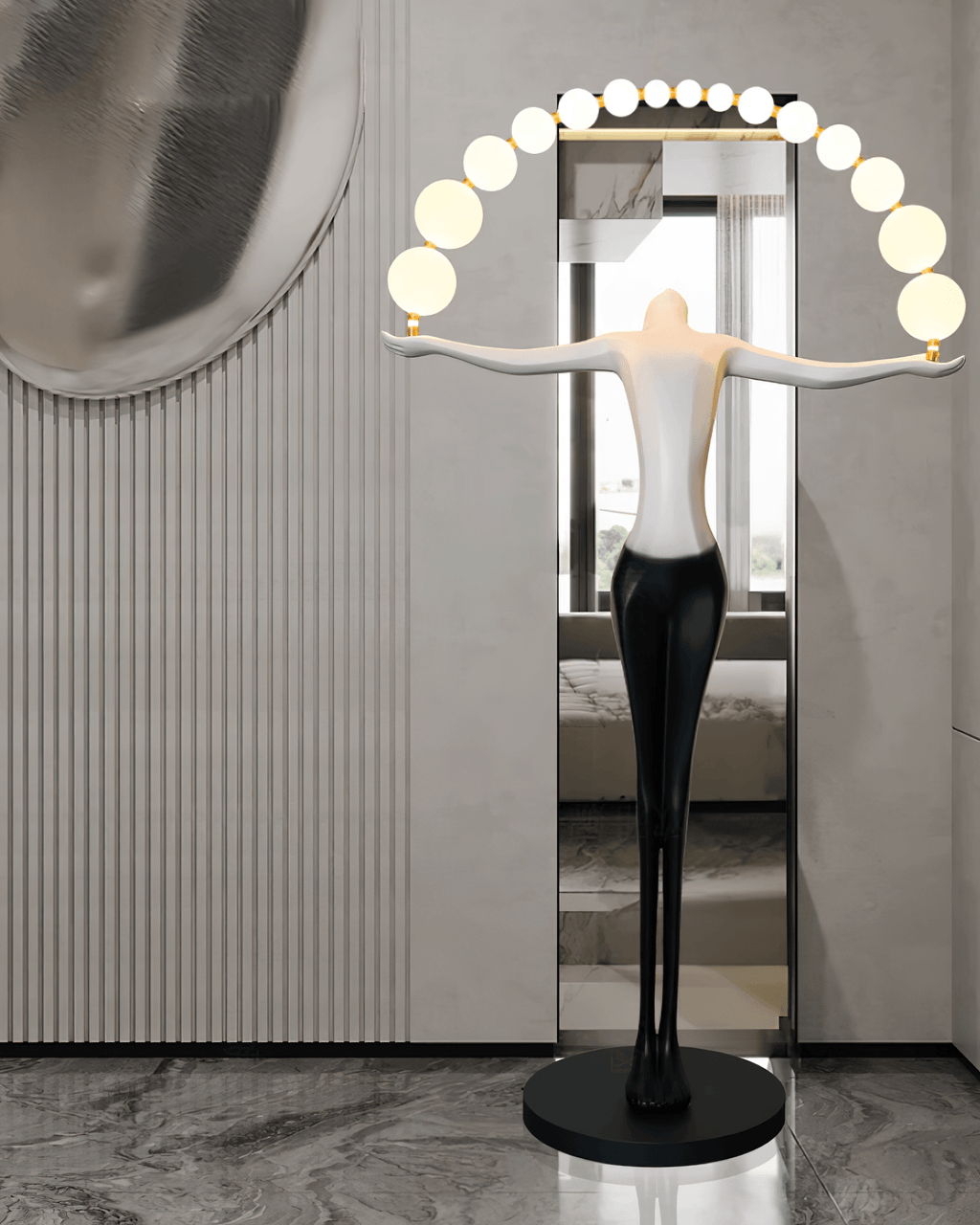 Liberty Sculpture Glass Floor Lamp — product view 12