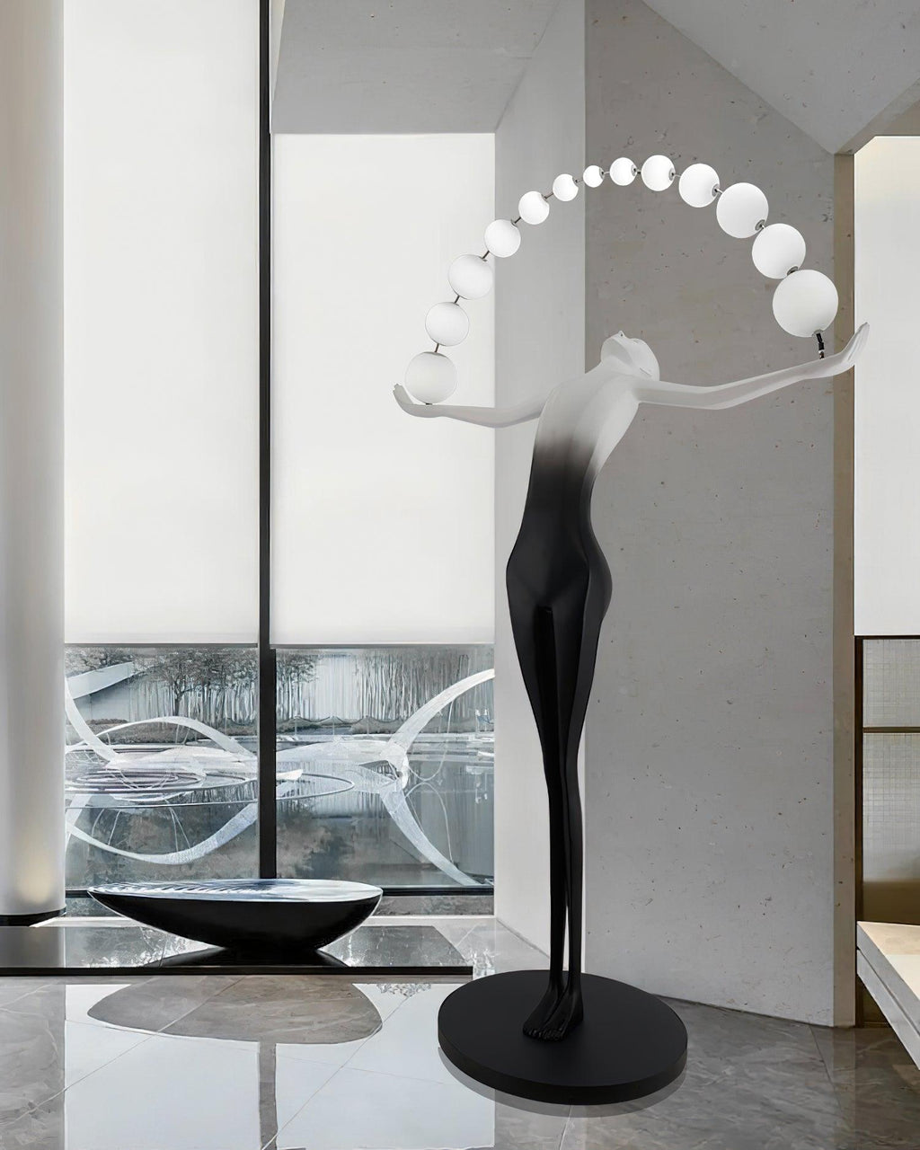 Liberty Sculpture Glass Floor Lamp — product view 13