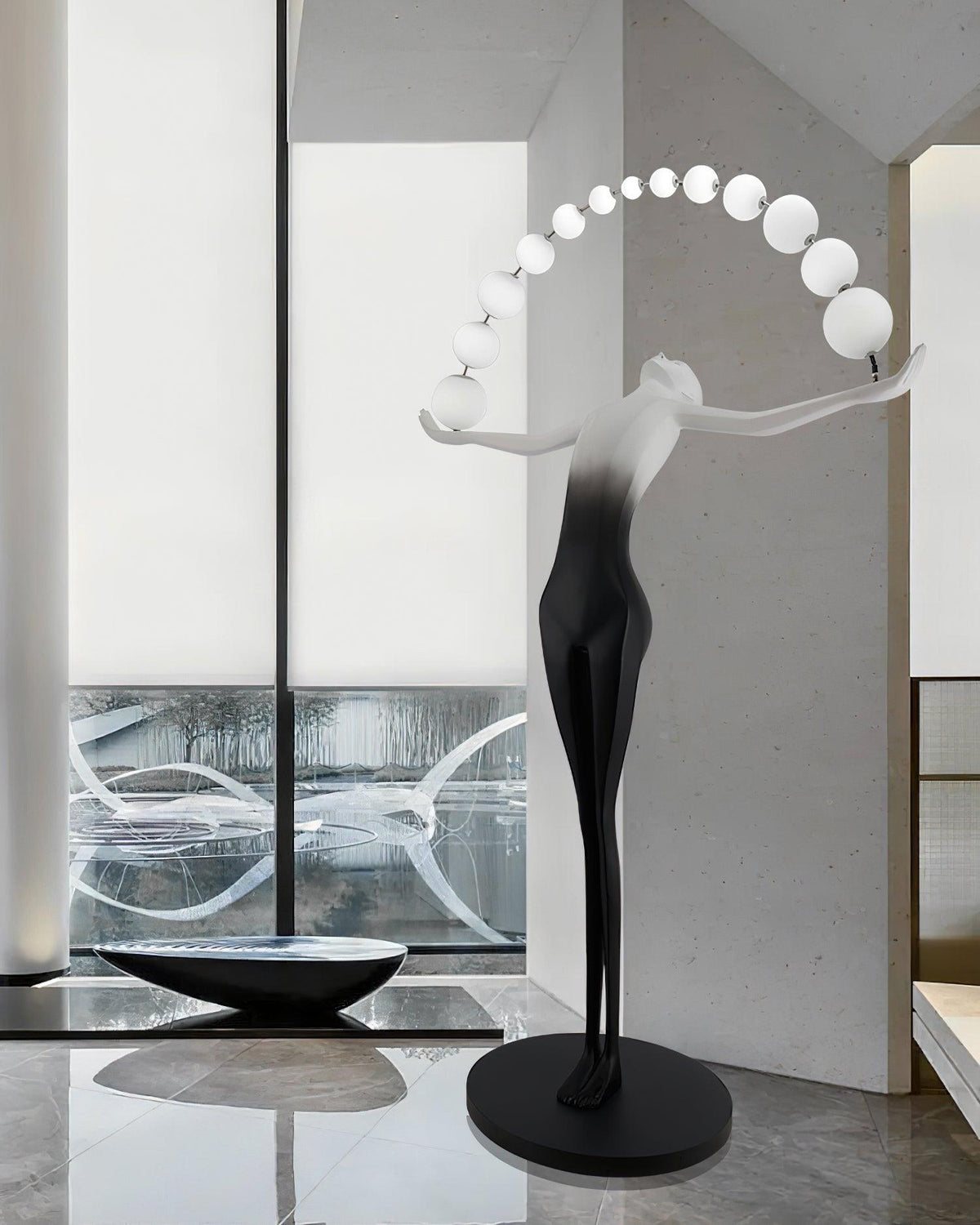 Liberty Sculpture Glass Floor Lamp — product view 13