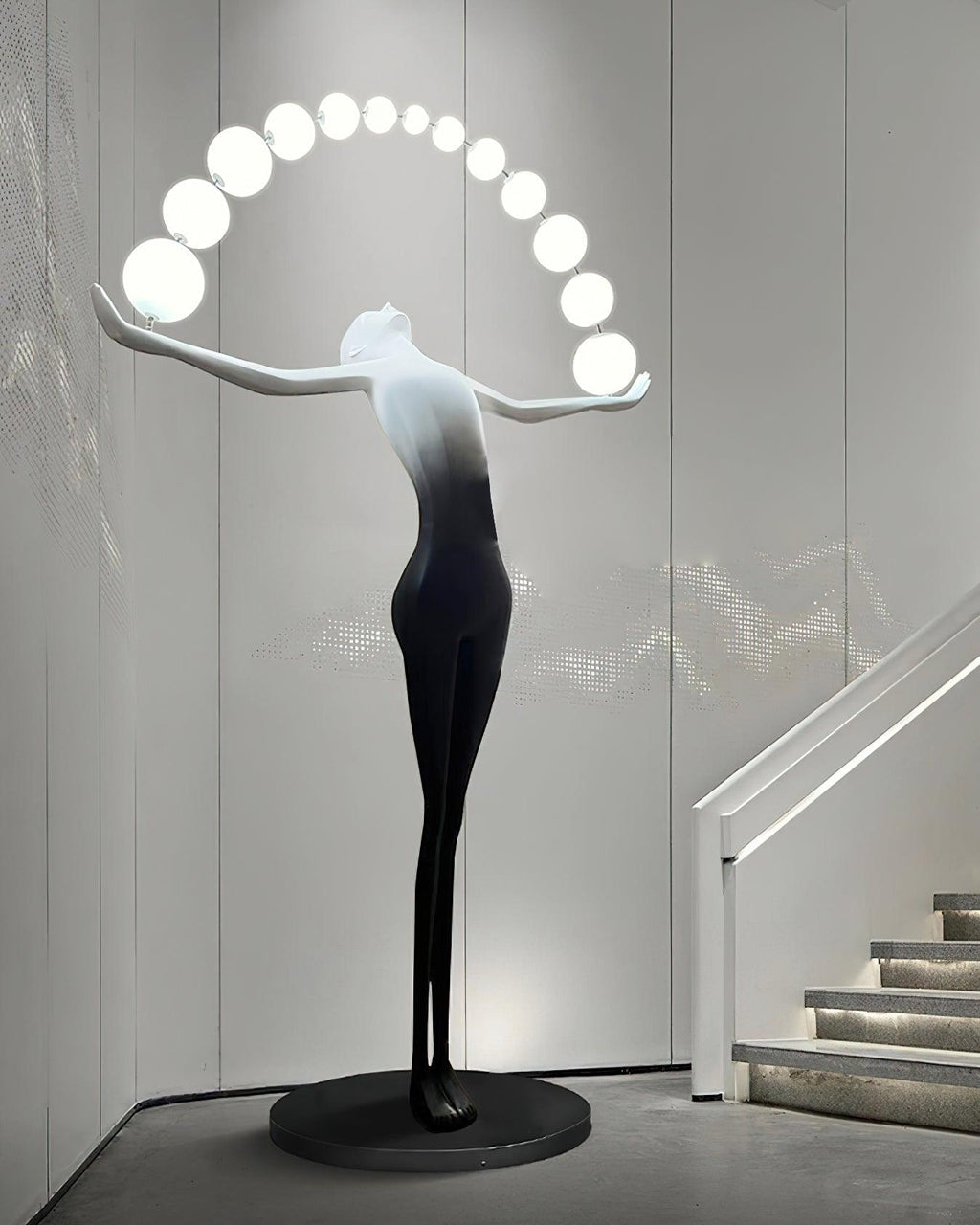 Liberty Sculpture Glass Floor Lamp — product view 14