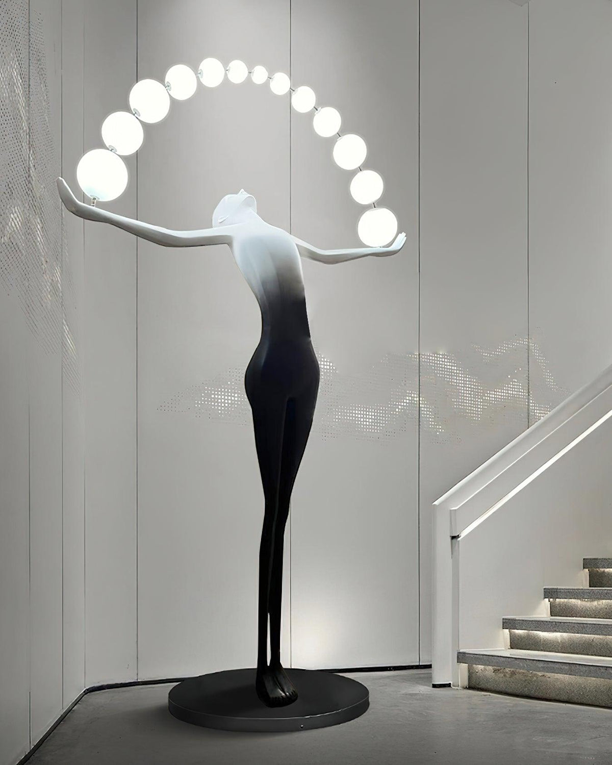 Liberty Sculpture Glass Floor Lamp — product view 14