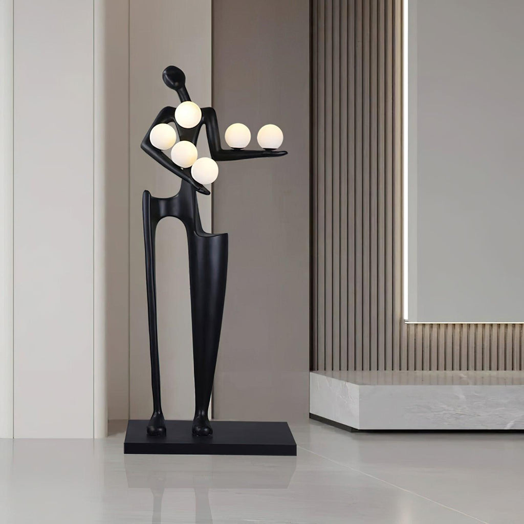 Greeter Sculpture Glass Floor Lamp — product view 2