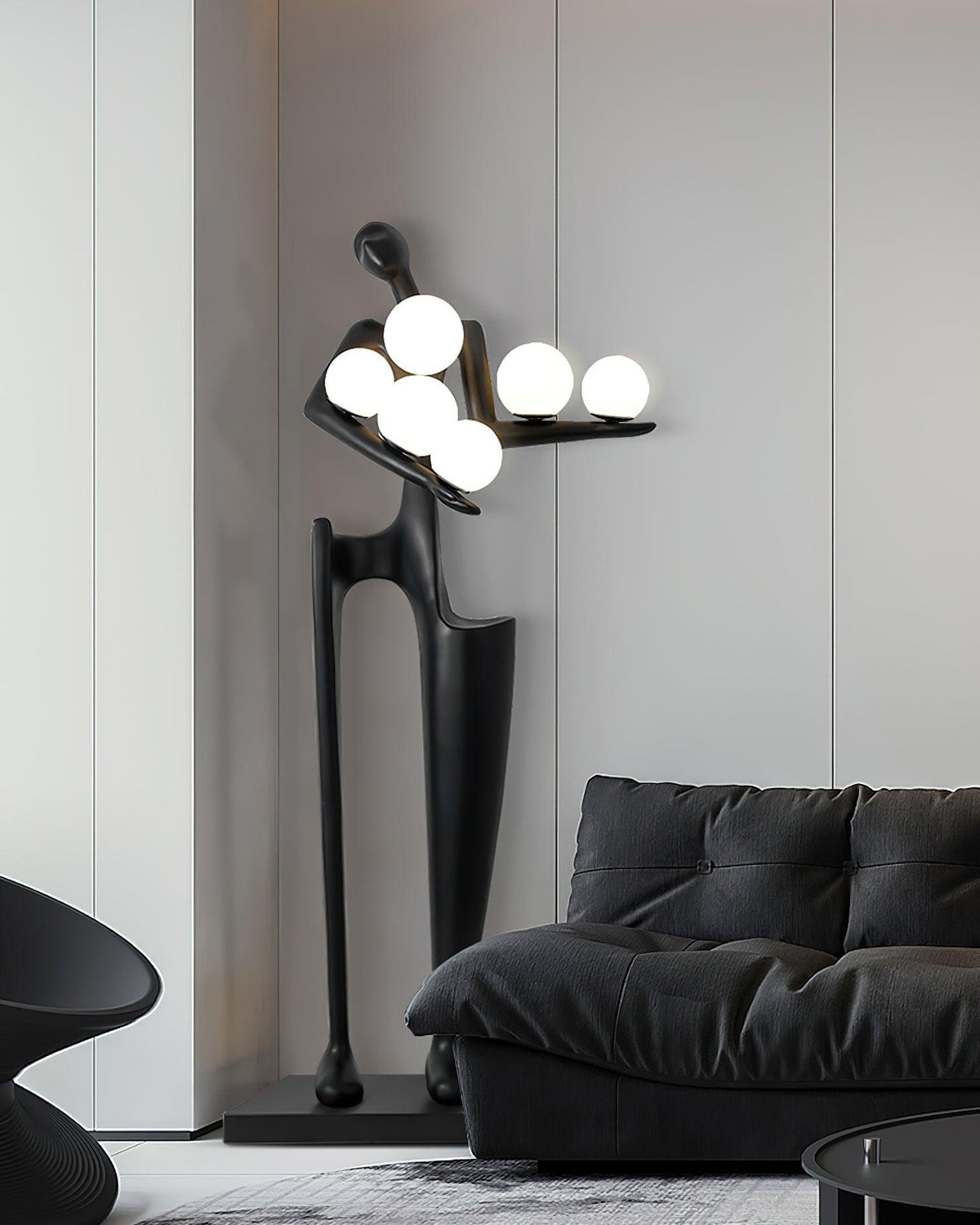Greeter Sculpture Glass Floor Lamp — product view 7