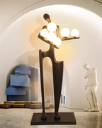 Greeter Sculpture Glass Floor Lamp — product view 8