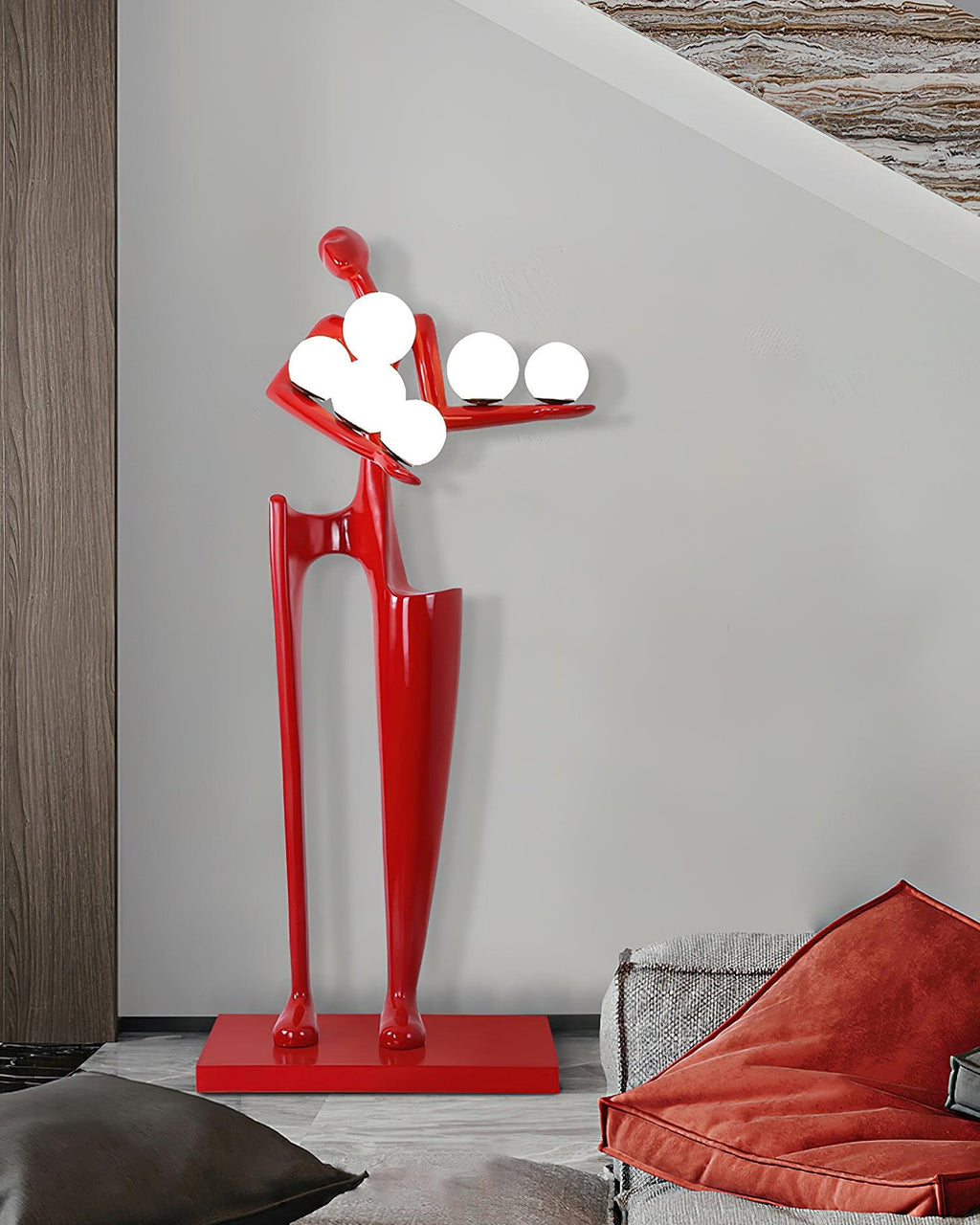 Greeter Sculpture Glass Floor Lamp — product view 9