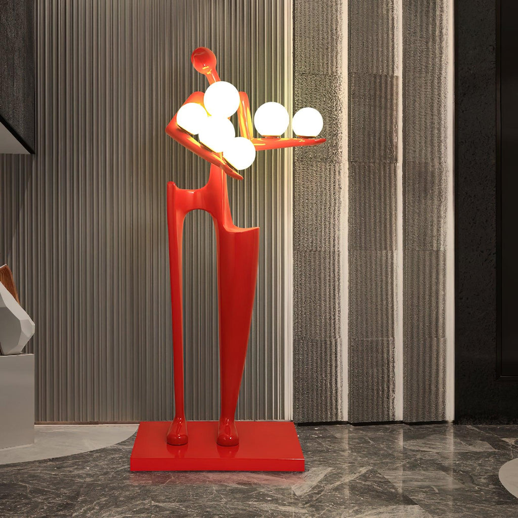 Greeter Sculpture Glass Floor Lamp — product view 14