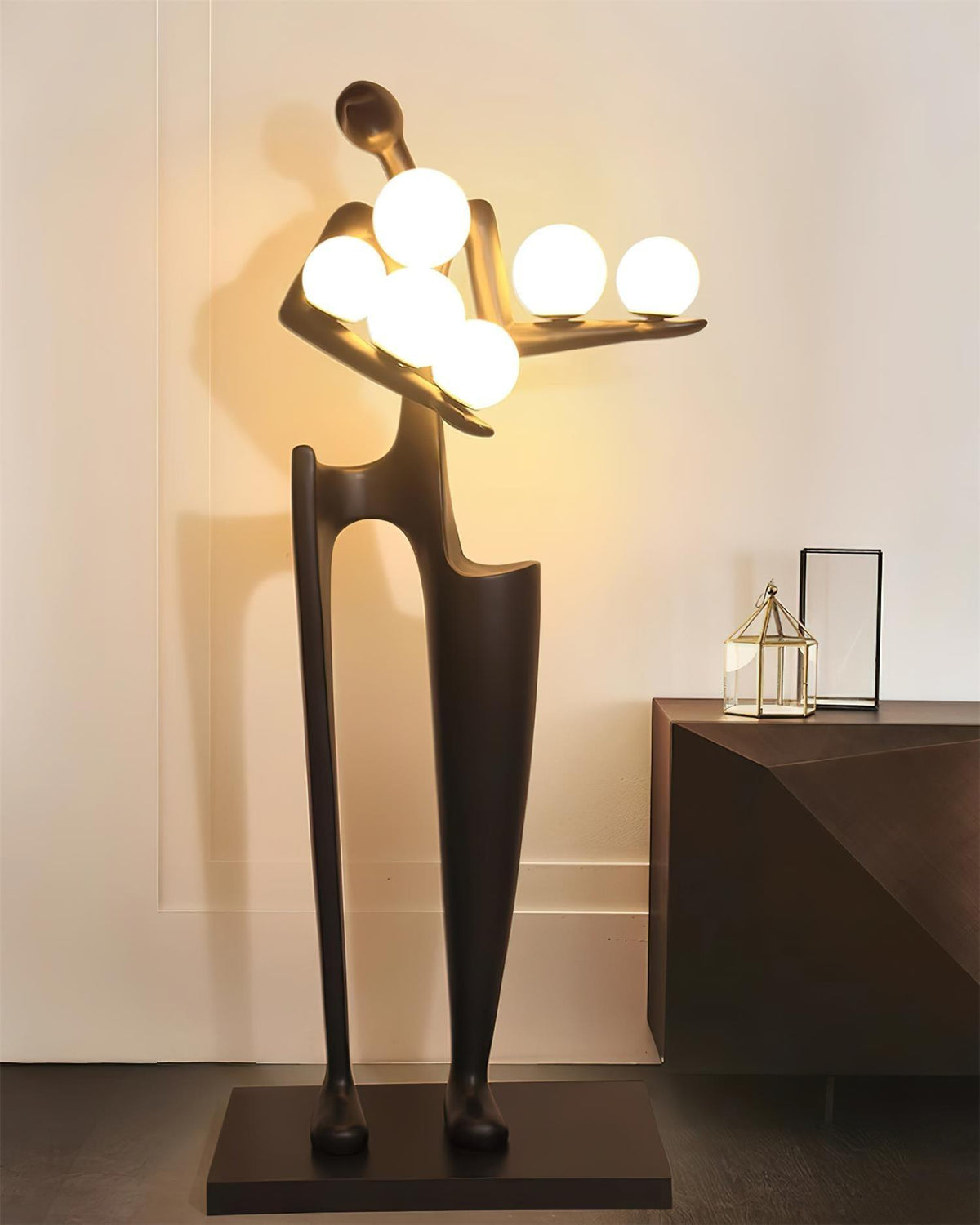 Greeter Sculpture Glass Floor Lamp — product view 22