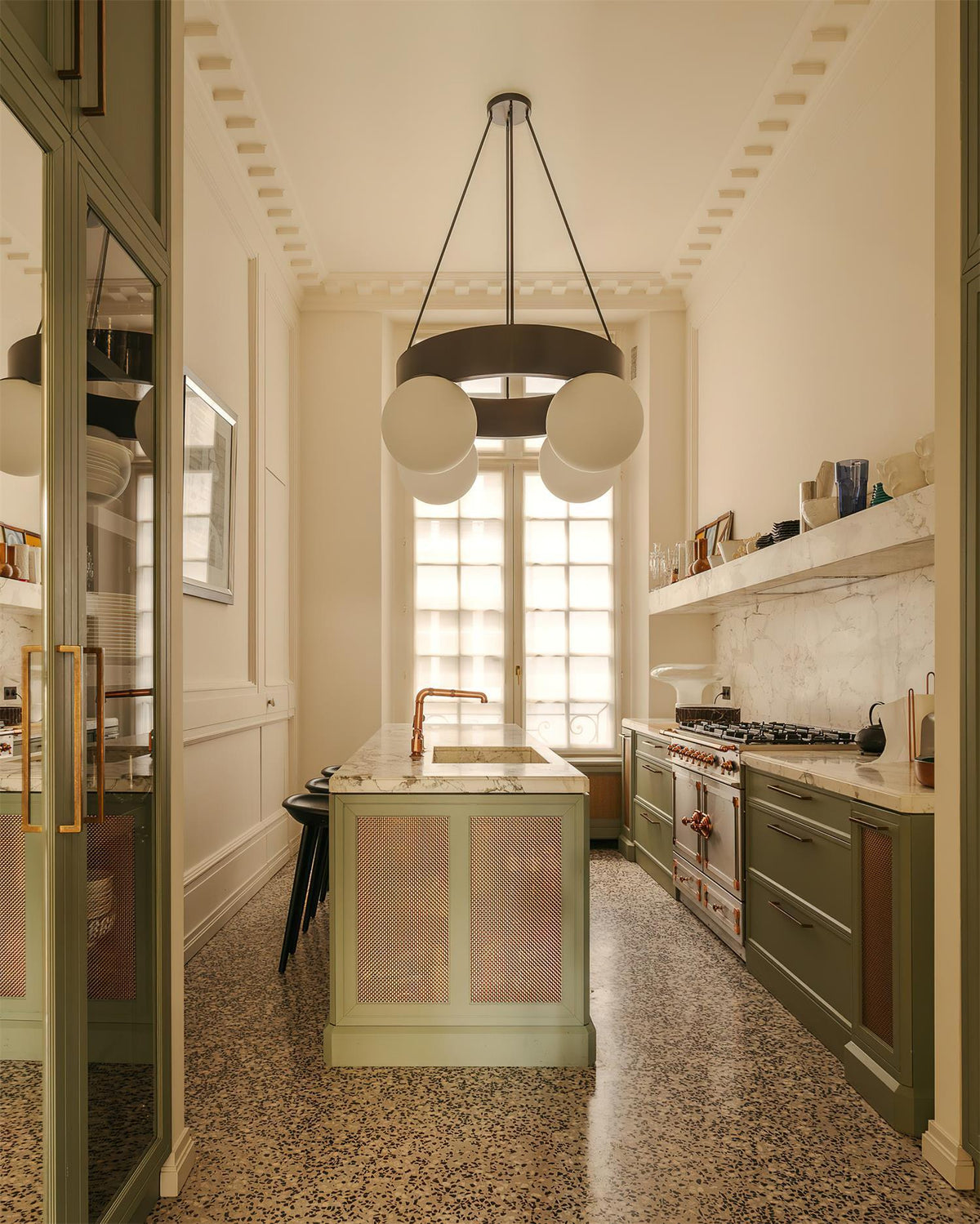 Asterios Glass Chandelier — product view 3