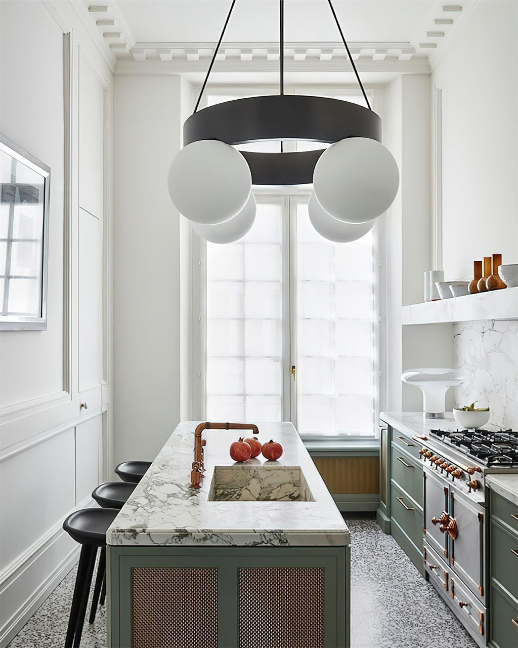 Asterios Glass Chandelier — product view 9