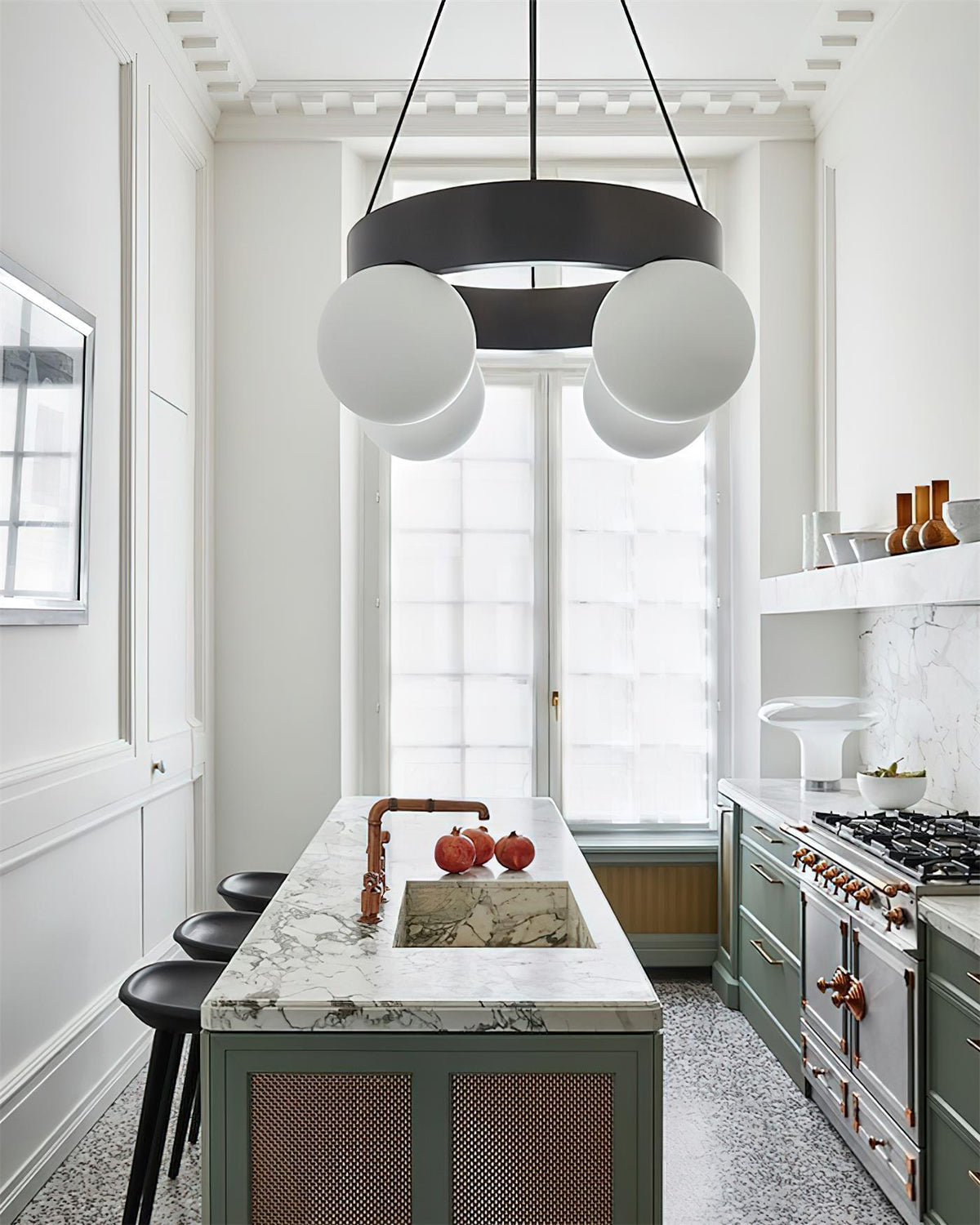 Asterios Glass Chandelier — product view 9