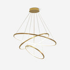 Gold Rings Acrylic Chandelier — product view 1