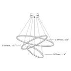 Gold Rings Acrylic Chandelier — product view 5