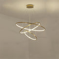 Gold Rings Acrylic Chandelier — product view 10