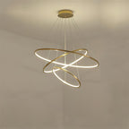 Gold Rings Acrylic Chandelier — product view 10