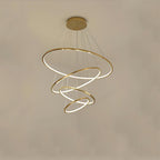 Gold Rings Acrylic Chandelier — product view 11