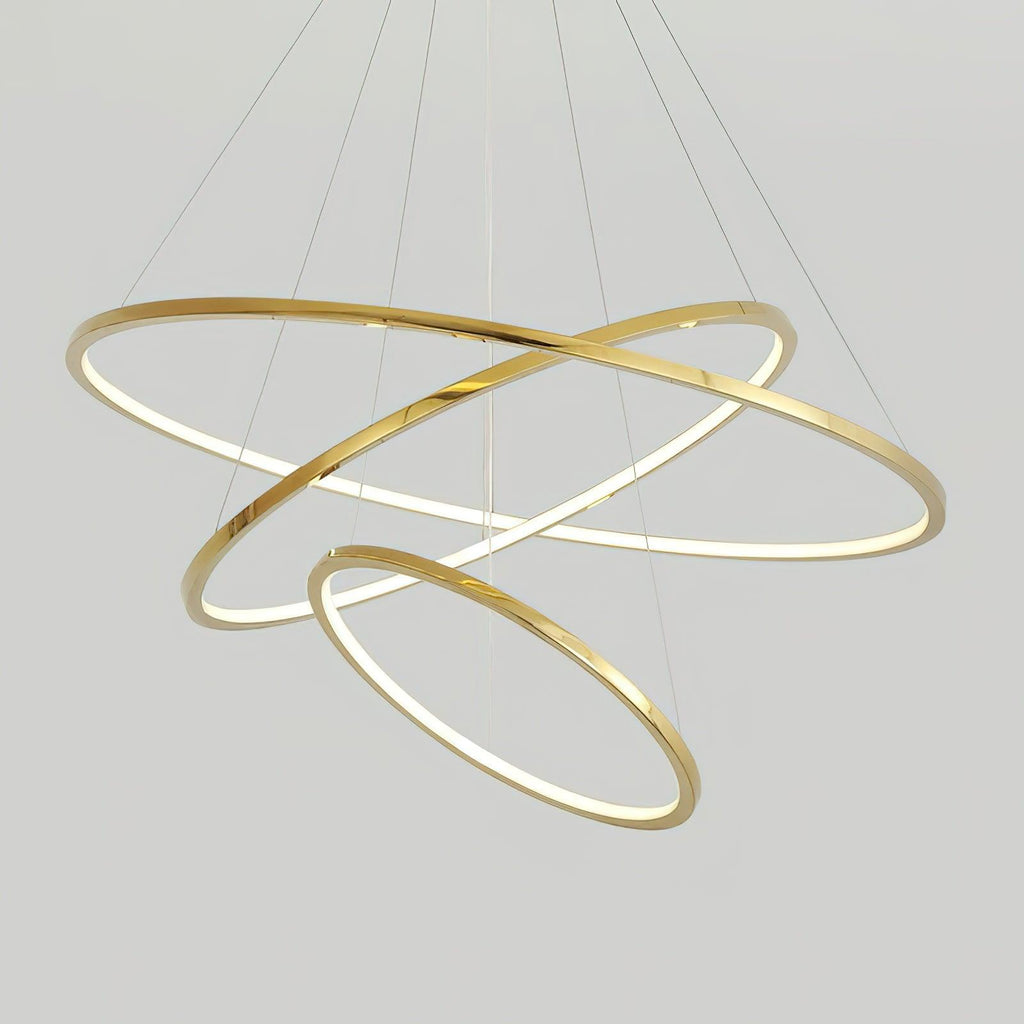 Gold Rings Acrylic Chandelier — product view 15
