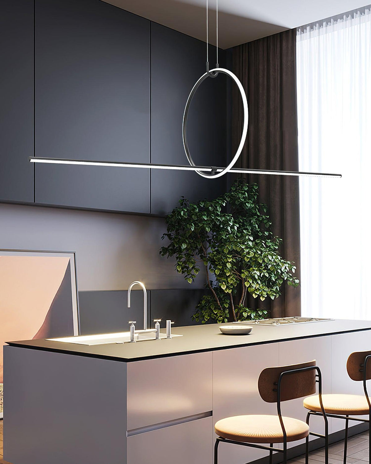 Linear Island Pendant Lights — product view 3