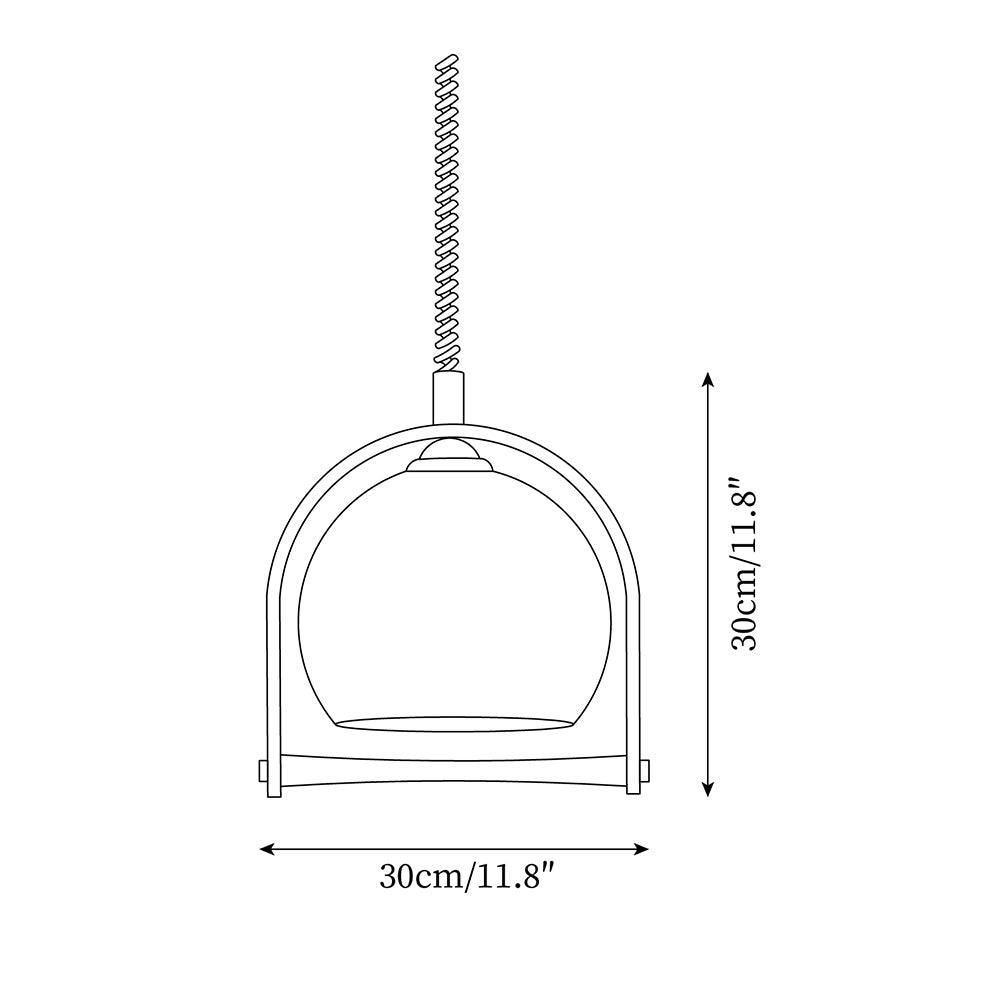 Kleine Stretchable Pendant Lamp 11.8″ — product view 5