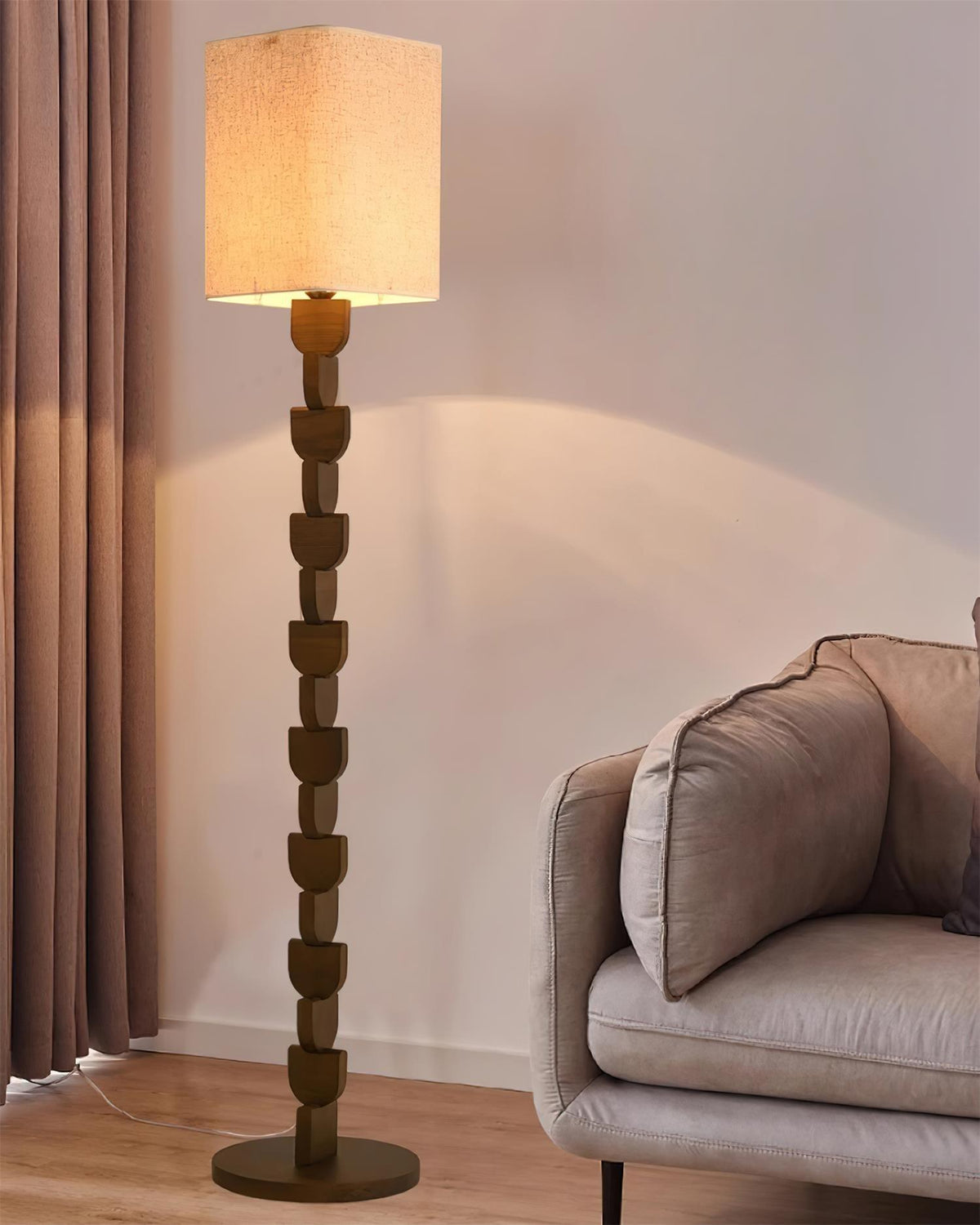 Sacha Wood Floor Lamp — product view 9