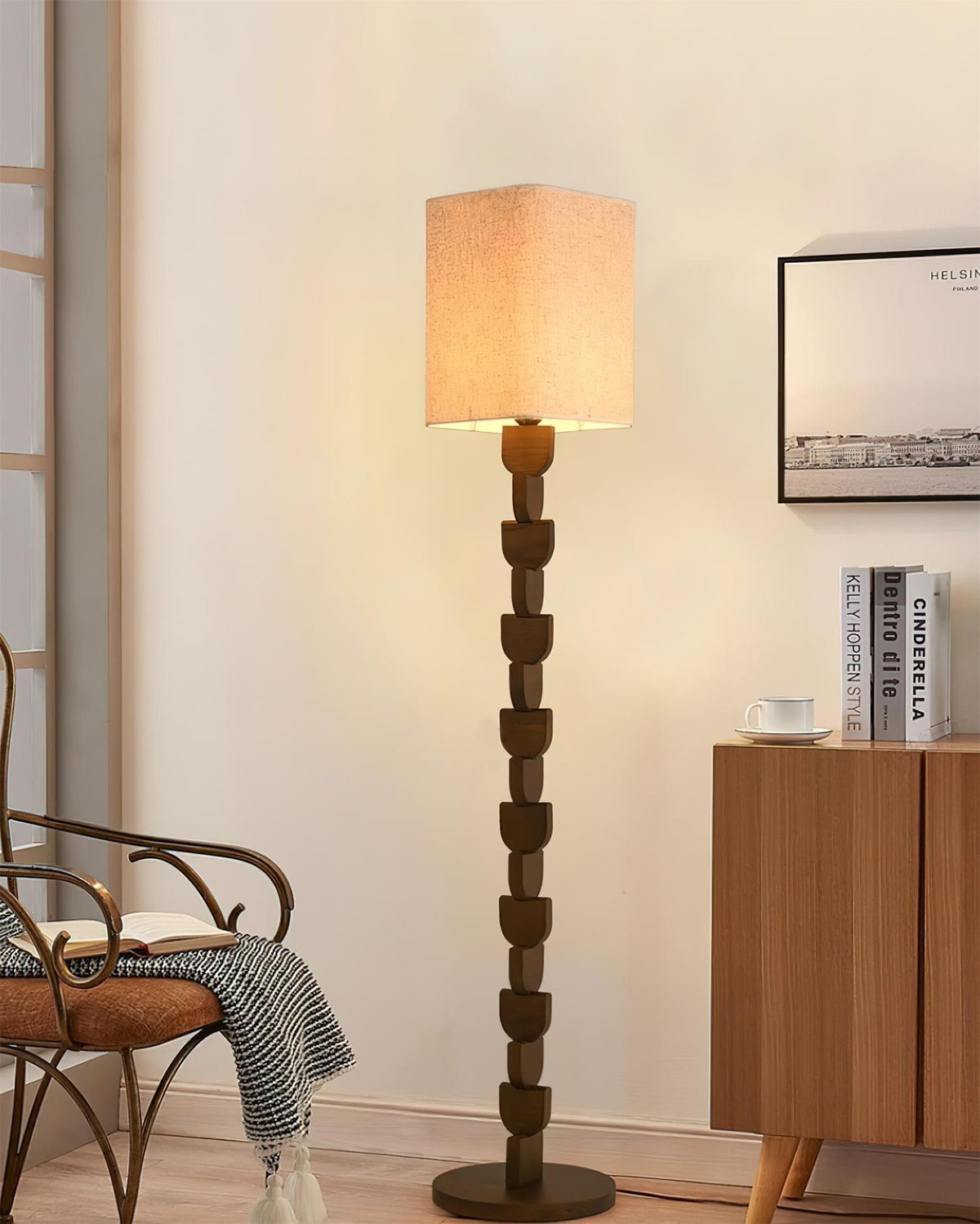 Sacha Wood Floor Lamp — product view 12