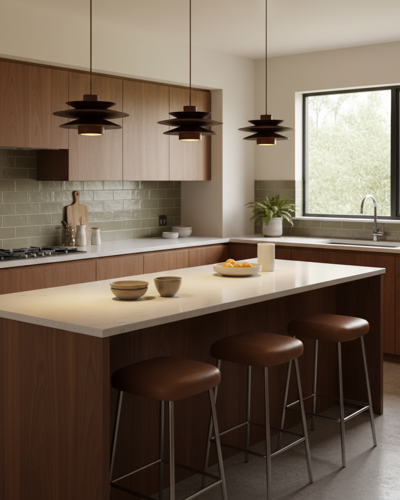 Picasso Wood Pendant Light — product view 6
