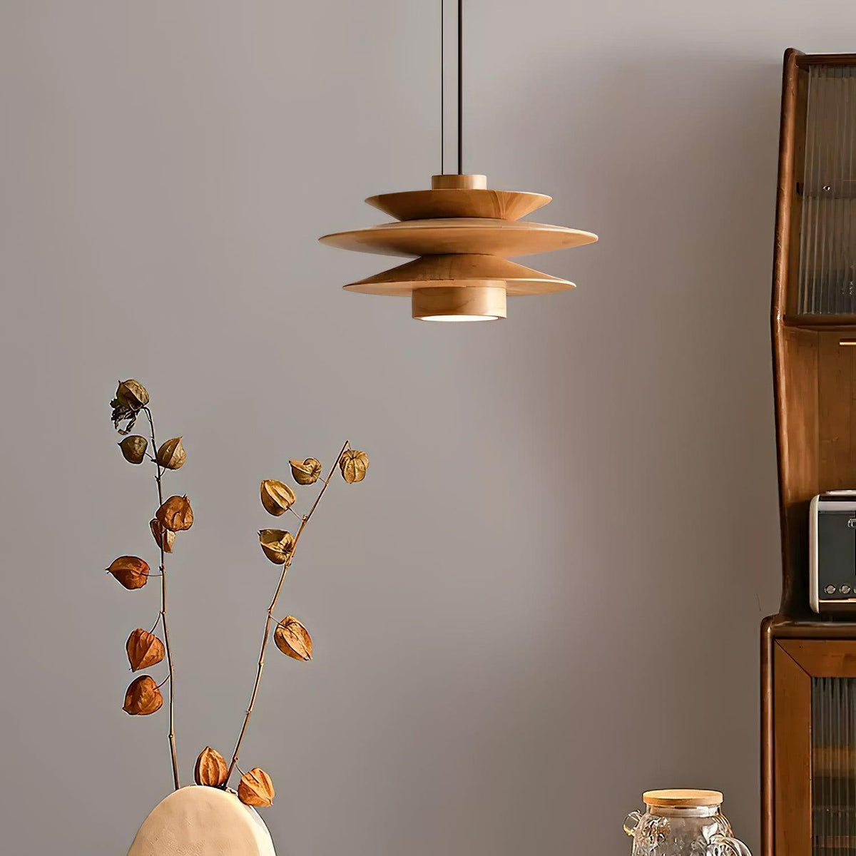 Picasso Wood Pendant Light — product view 24