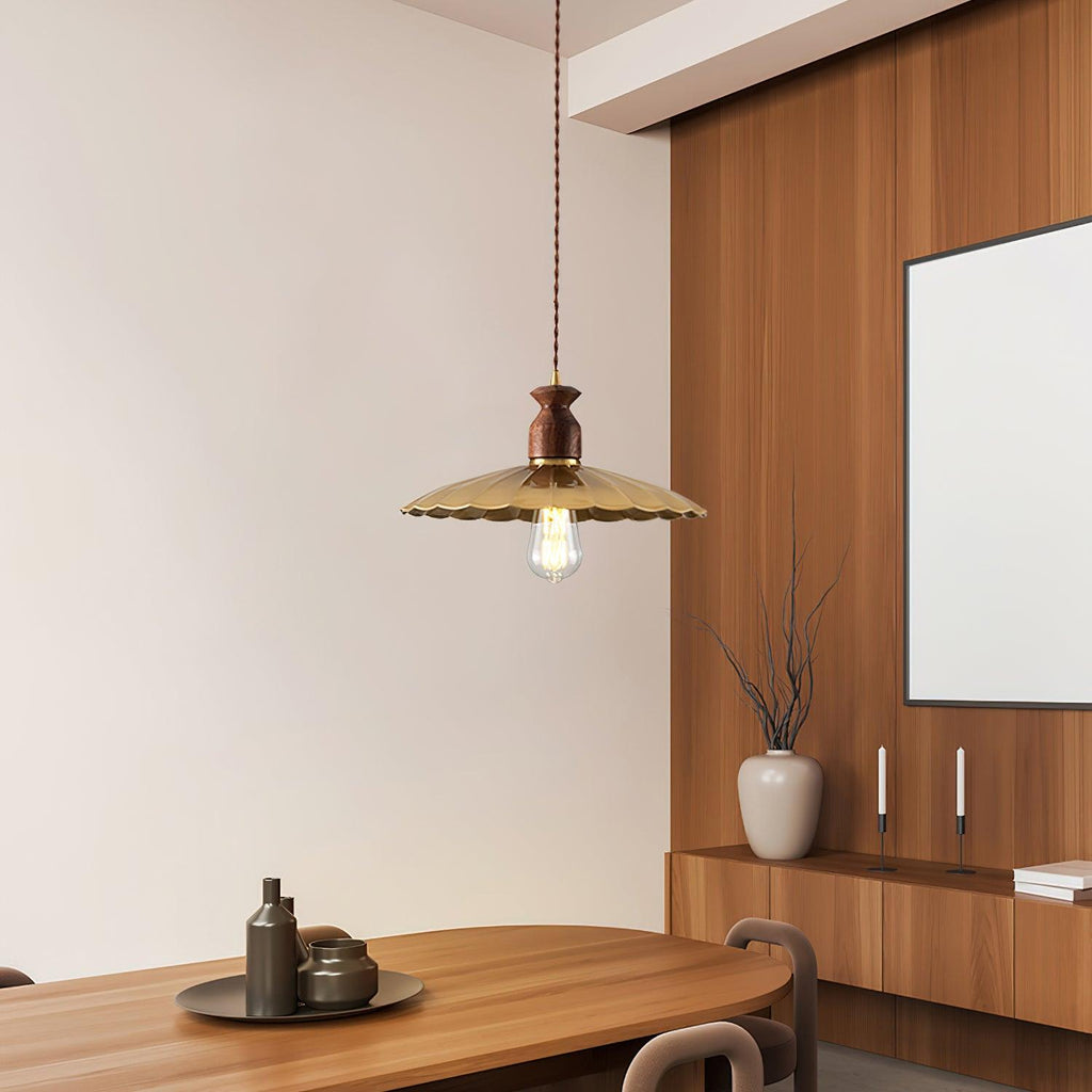 Viana Wood Pendant Light — product view 2