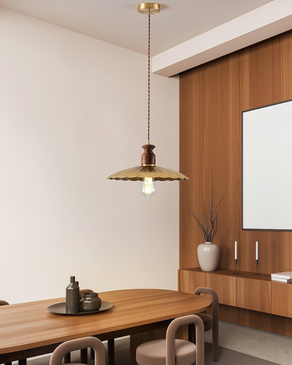 Viana Wood Pendant Light — product view 8