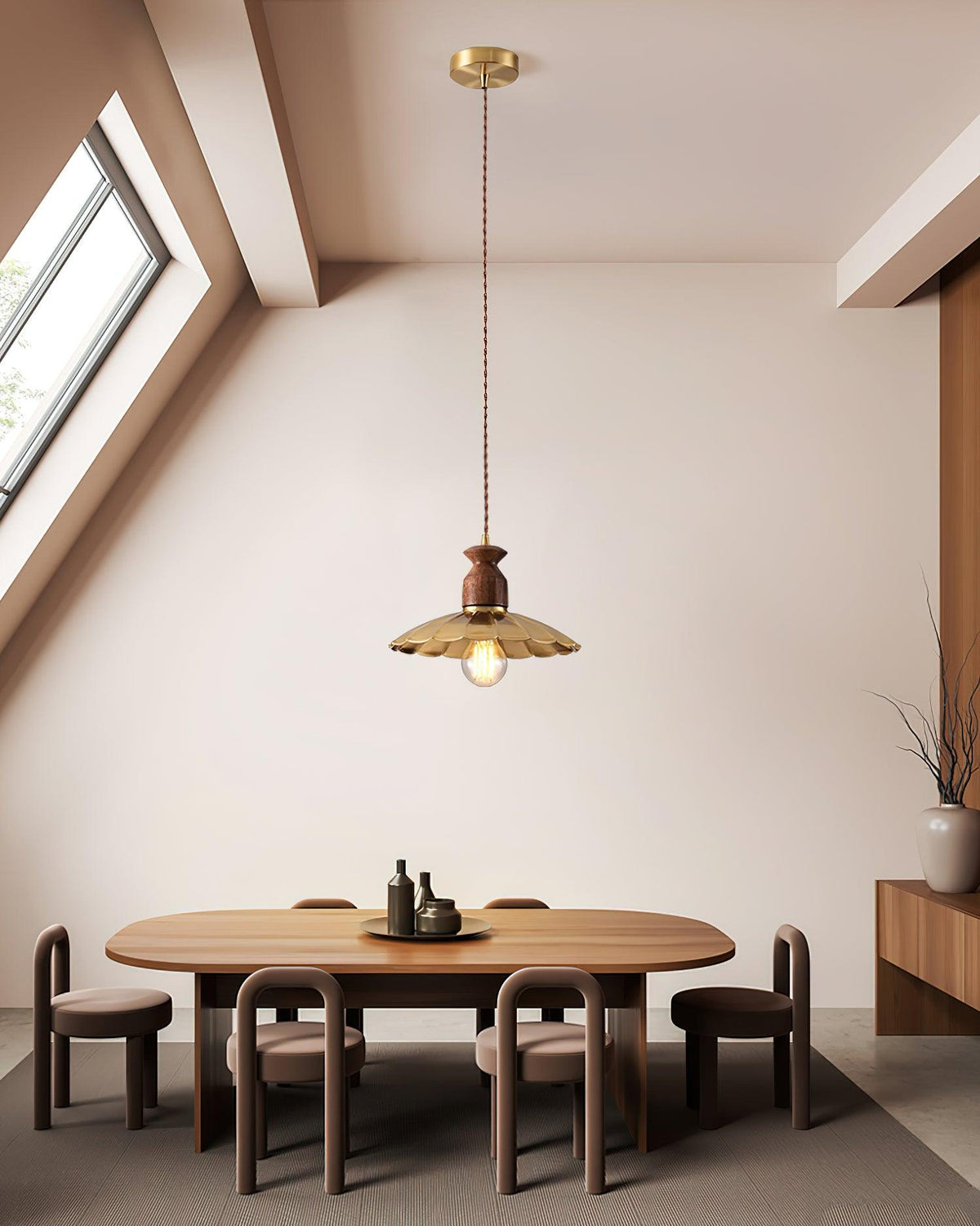 Viana Wood Pendant Light — product view 9